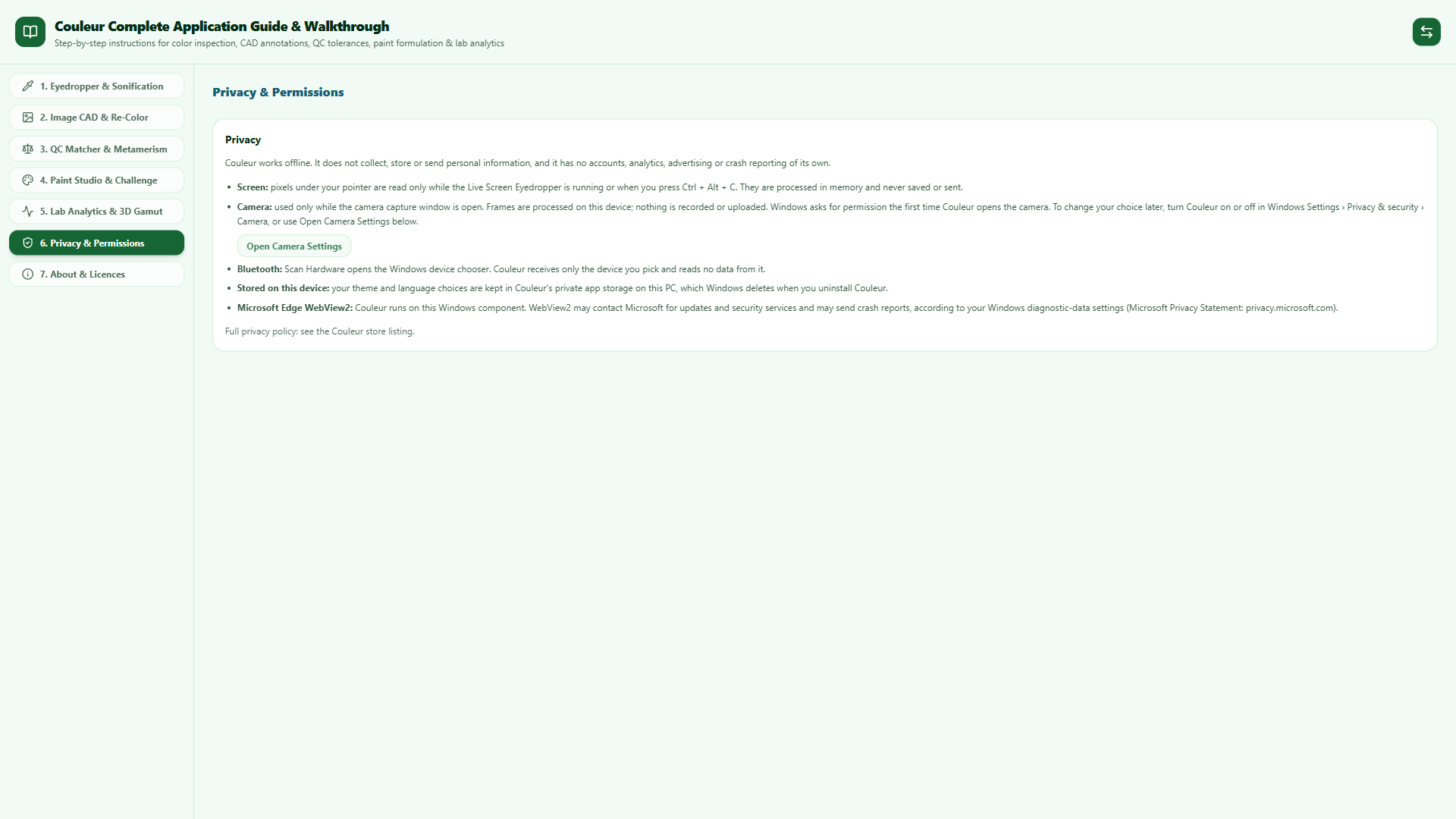 Privacy & Permissions