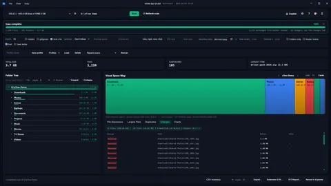 eTree GUI refresh screenshot